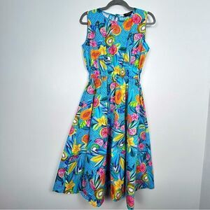 CHEPE made in Italy cotton colourful sleeveless dress